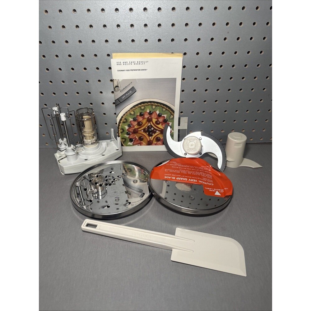 Cuisinart DLC-7 Food Processor Series Blades, Discs, Whisk Set, Spatula, Recipes